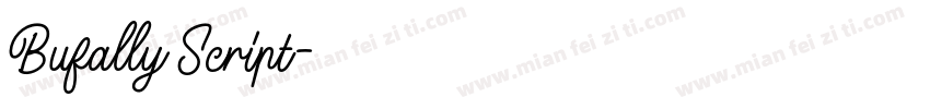 Bufally Script字体转换